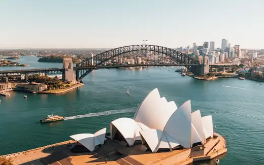 Sydney Opera House and the Harbour Bridge