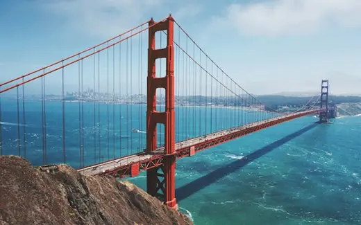 The Golden Gate Bridge in San Francisco