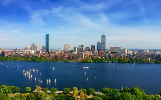 The Boston skyline seen across the Charles River